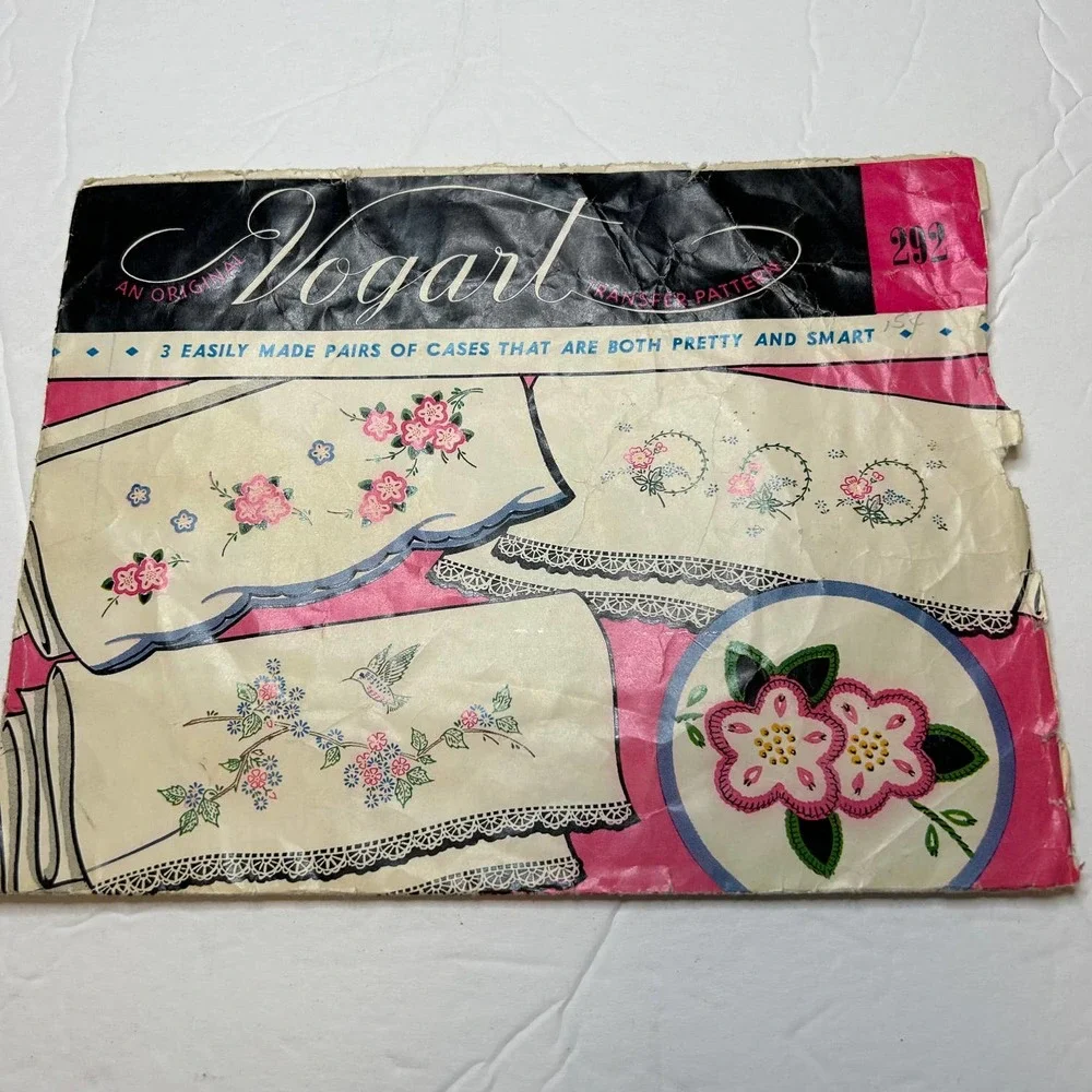 Vintage Vogart Transfer Patterns #159,‎ #292, #202